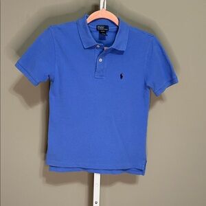 Polo Ralph Lauren Boys Blue Short Sleeve Polo Shirt Size S 8/10‎ Kids Excellent